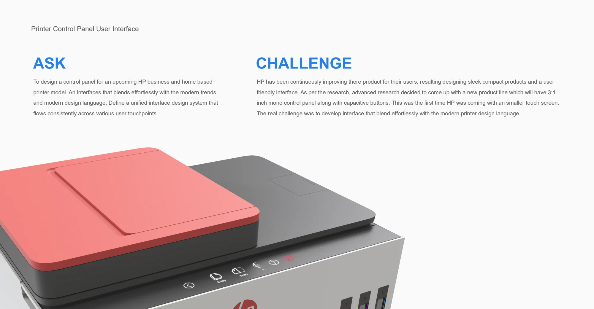 The brief — original magic touch panel project material