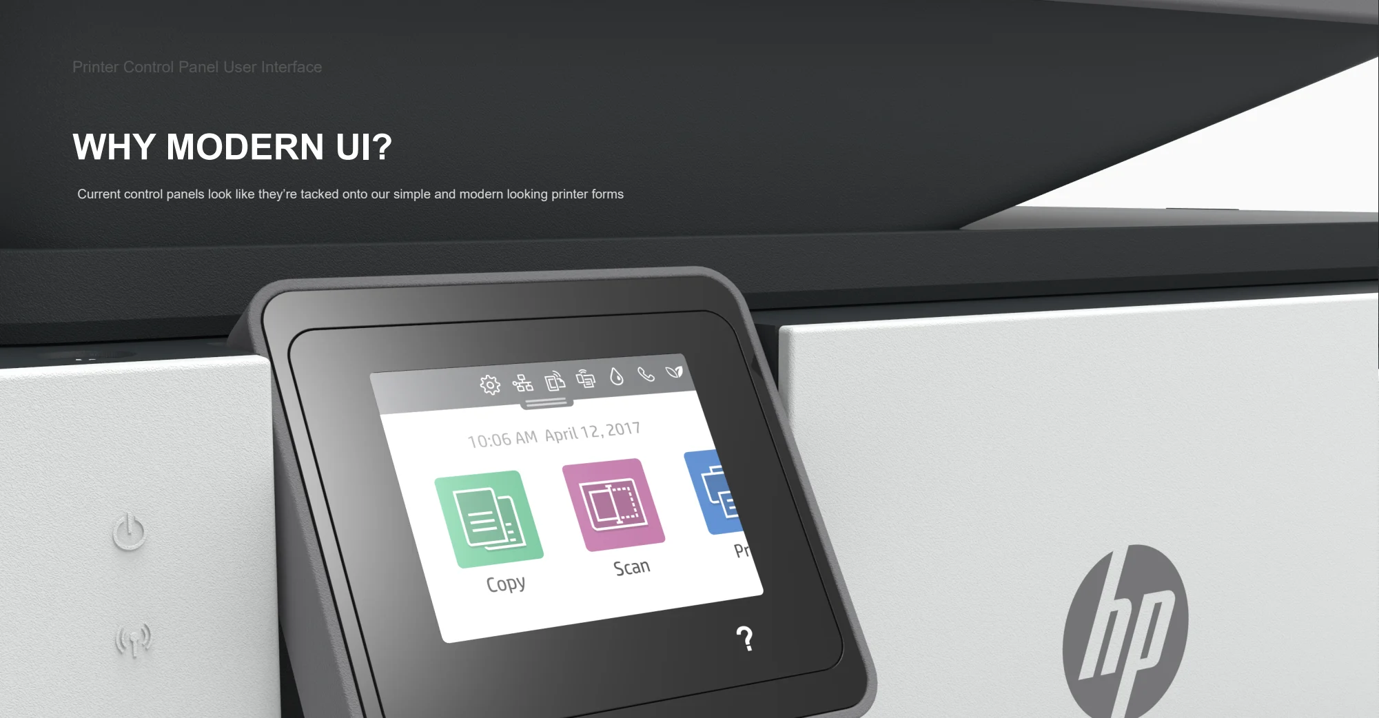 Why a modern UI? — original magic touch panel project material
