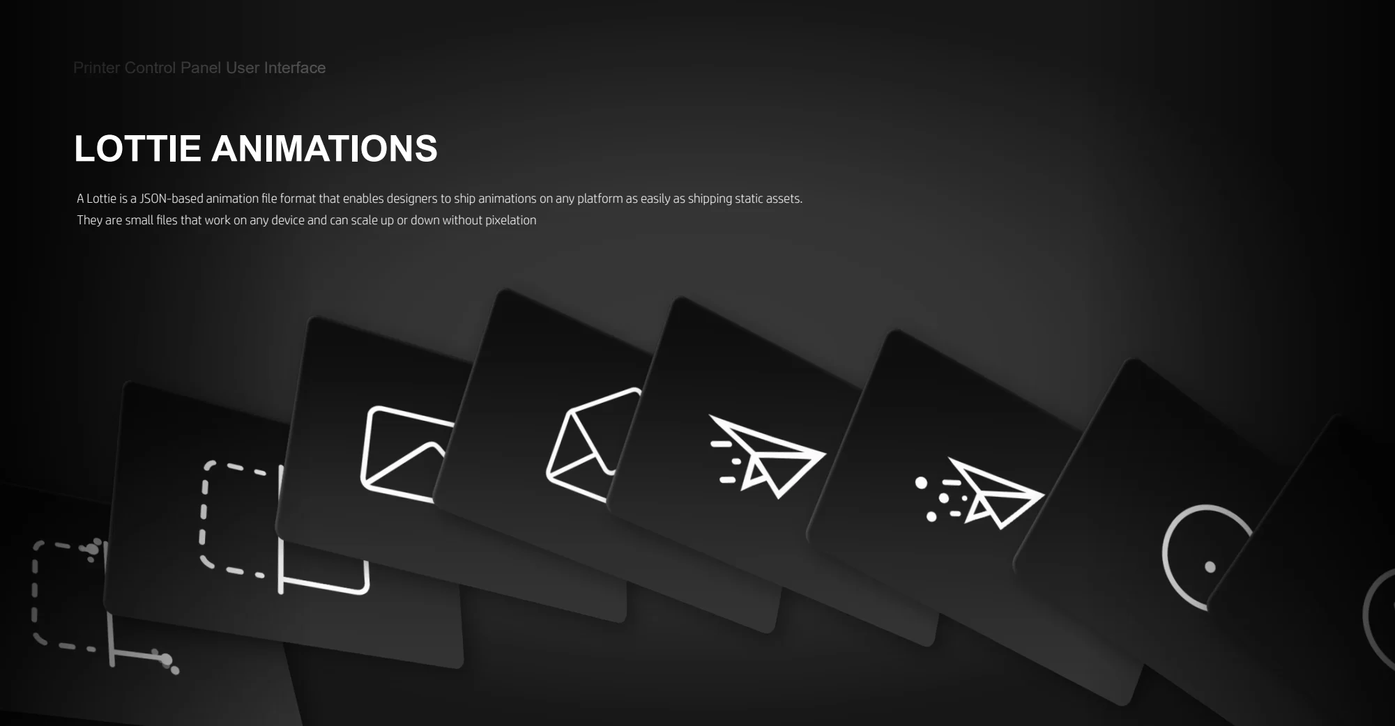 Motion design — original magic touch panel project material