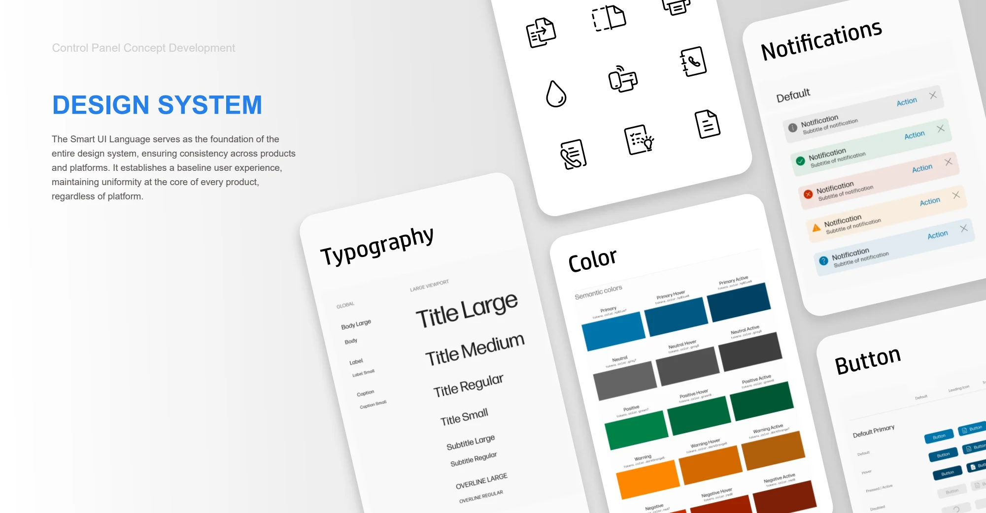 Design system — original smart control panel project material